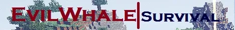 The Evil Whale Minecraft Server Minecraft Java server banner