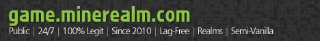 Minerealm Minecraft Java server banner