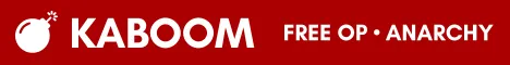 Kaboom Minecraft Java server banner