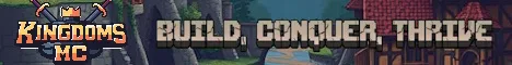 Kingdomsmc Minecraft Java server banner