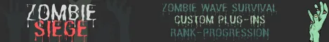 Zombie Siege Minecraft Java server banner