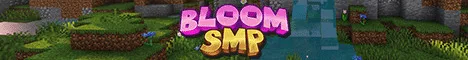 Bloom SMP Minecraft Java server banner