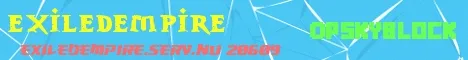 Pickaxe Minecraft Java server banner