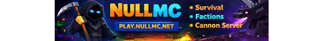 NullMC Minecraft Java server banner