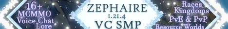 Zephaire Minecraft Java server banner