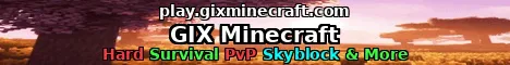 GIX Minecraft Minecraft Java server banner