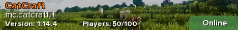 Catcraft Minecraft Java server banner