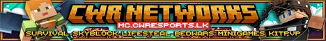 Cwresports Minecraft Java server banner