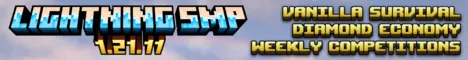Lightning SMP Minecraft Java server banner