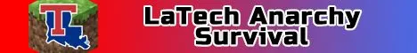 Louisiana Tech SMP Minecraft Java server banner