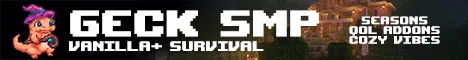 Geckwiz Minecraft Java server banner
