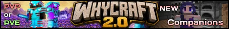 WhyCraft Minecraft Java server banner