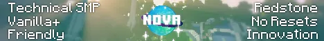 Playnovatek Minecraft Java server banner