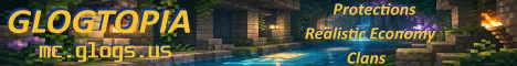 Glogtopia Minecraft Java server banner