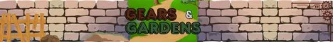 Gears & Gardens Minecraft Java server banner