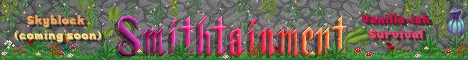 Smithtainment Minecraft Java server banner
