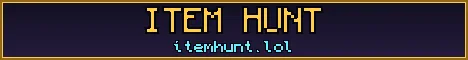 Item Hunt Minecraft Java server banner