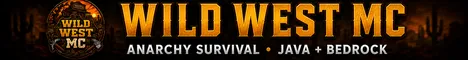 Wild West MC Minecraft Java server banner