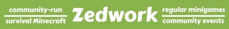 Zedwork Minecraft Java server banner