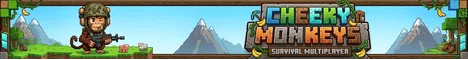Cheeky Monkeys Minecraft Java server banner