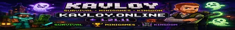 Kavloy Minecraft Server Minecraft Java server banner