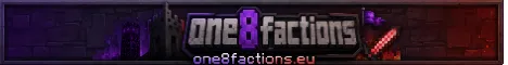 one8factions.eu Minecraft Java server banner