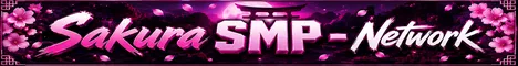 Sakura SMP Minecraft Java server banner