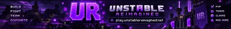 Unstable Reimagined Minecraft Java server banner