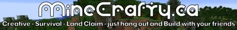Minecrafty Minecraft Java server banner
