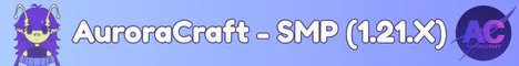 Auroracraft Minecraft Java server banner