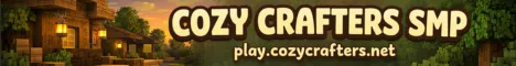 Cozycrafters Minecraft Java server banner
