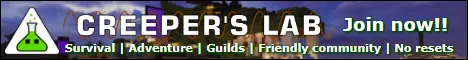 Creeperslab Minecraft Java server banner