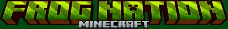 Frognationmc Minecraft Java server banner