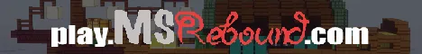Msrebound Minecraft Java server banner