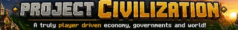 Project Civilization Minecraft Java server banner