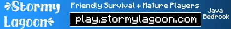 Stormylagoon Minecraft Java server banner