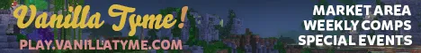 Vanillatyme Minecraft Java server banner