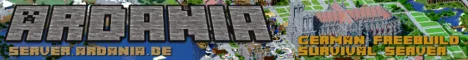 Ardania Minecraft Java server banner