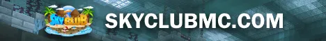 Skyclubmc Minecraft Java server banner
