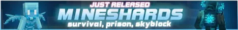 Mineshards Minecraft Java server banner