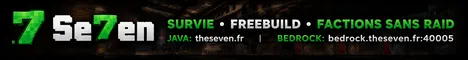 Theseven Minecraft Java server banner