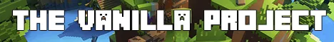 Thevanillaprojectmc Minecraft Java server banner