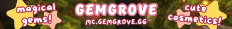 Gemgrove Minecraft Java server banner