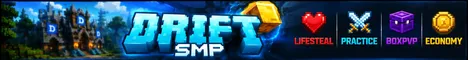 DriftSMP Minecraft Java server banner