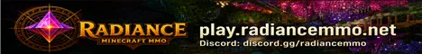 RadianceMMO Minecraft Java server banner