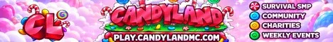 CandylandMC Minecraft Java server banner