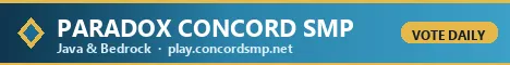 Concord SMP Minecraft Java server banner