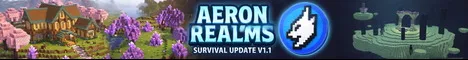 Aeron Realms Minecraft Java server banner