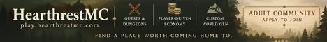 HearthrestMC Minecraft Java server banner