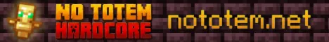 No Totem Hardcore Minecraft Java server banner